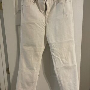 Lane Bryant belly control white jeans 20W